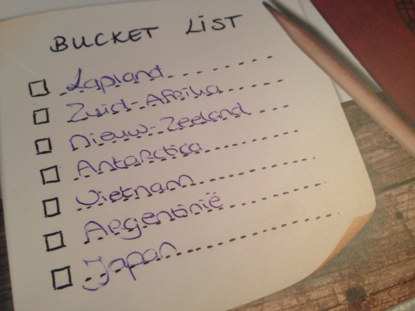 Af en toe wegdromen met je eigen bucket list