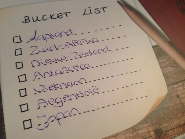 Af en toe wegdromen met je eigen bucket list