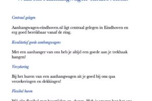 Aanhangwagen-Eindhoven