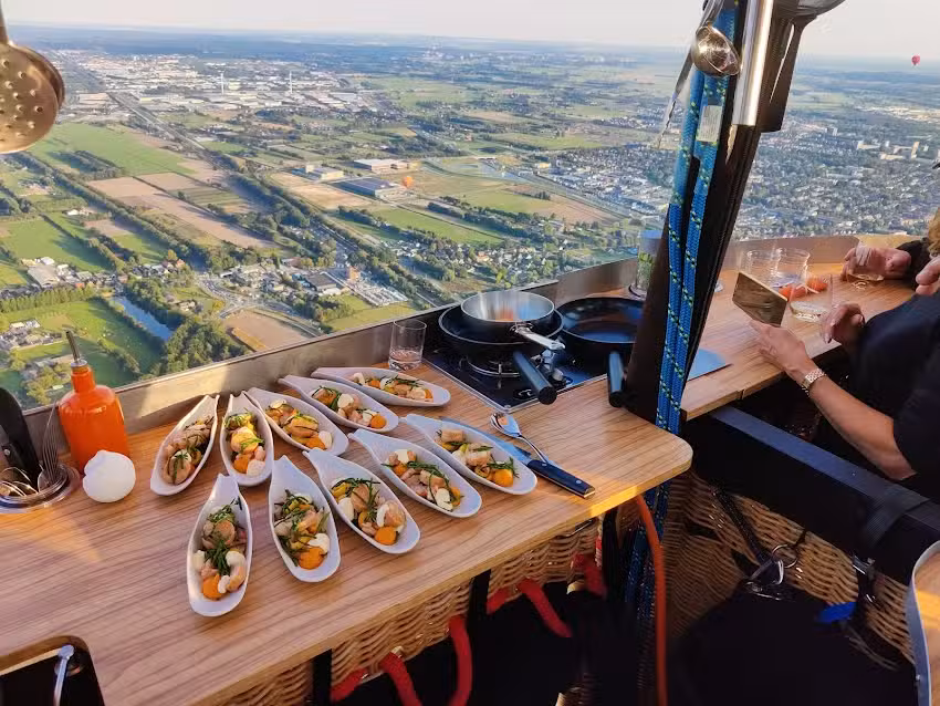 CuliAir Luchtballonrestaurant | Skydining | Angelique Schmeinck