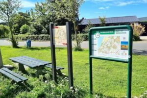 Fietsknoop: Fietsen en wandelen.